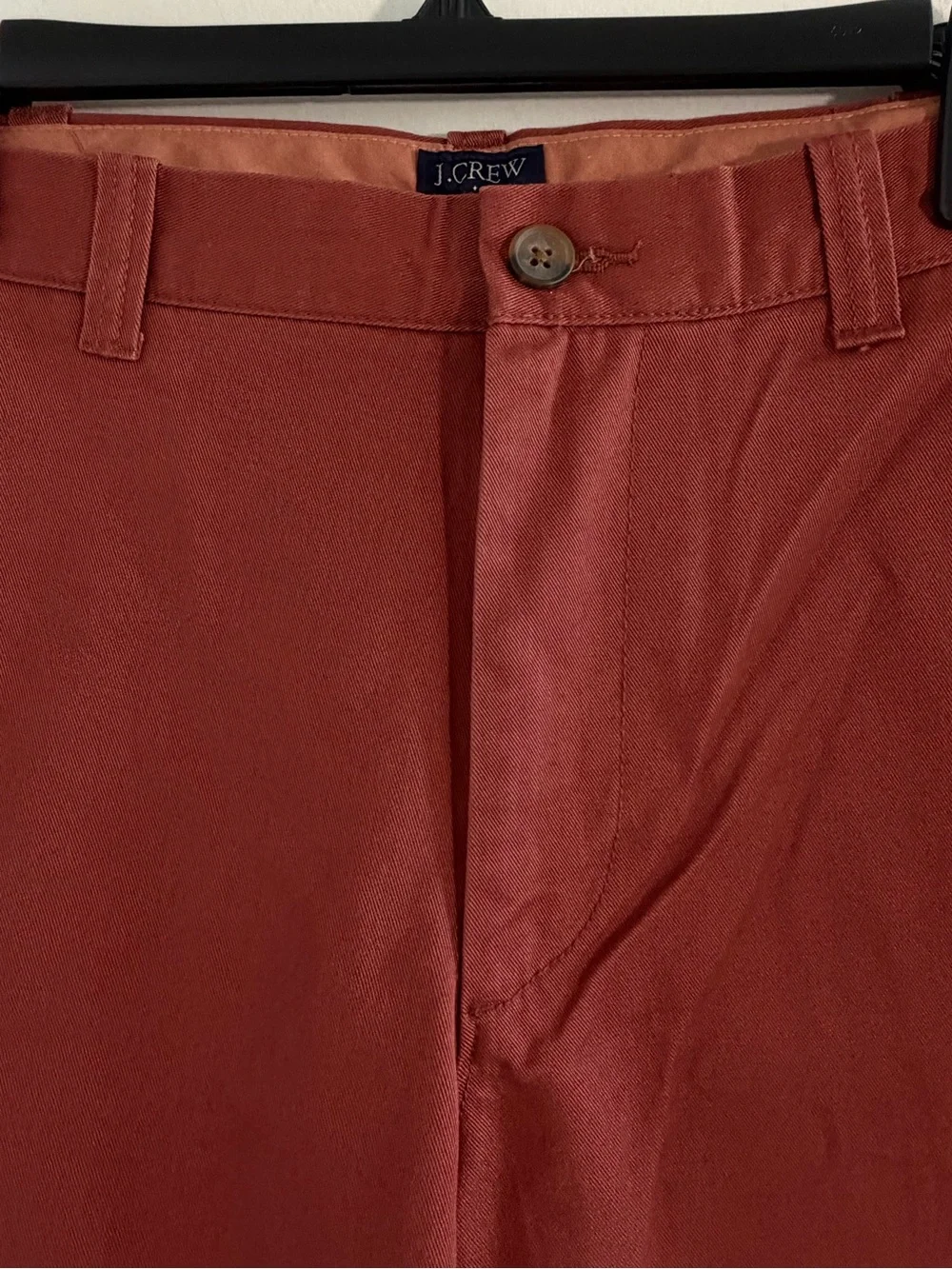 NWT J Crew Chino Shorts Mens 35 Rust Red 9” Inseam Preppy Classic Golf Cotton